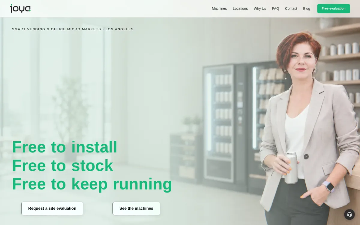 JOYA website, built on Instinctor