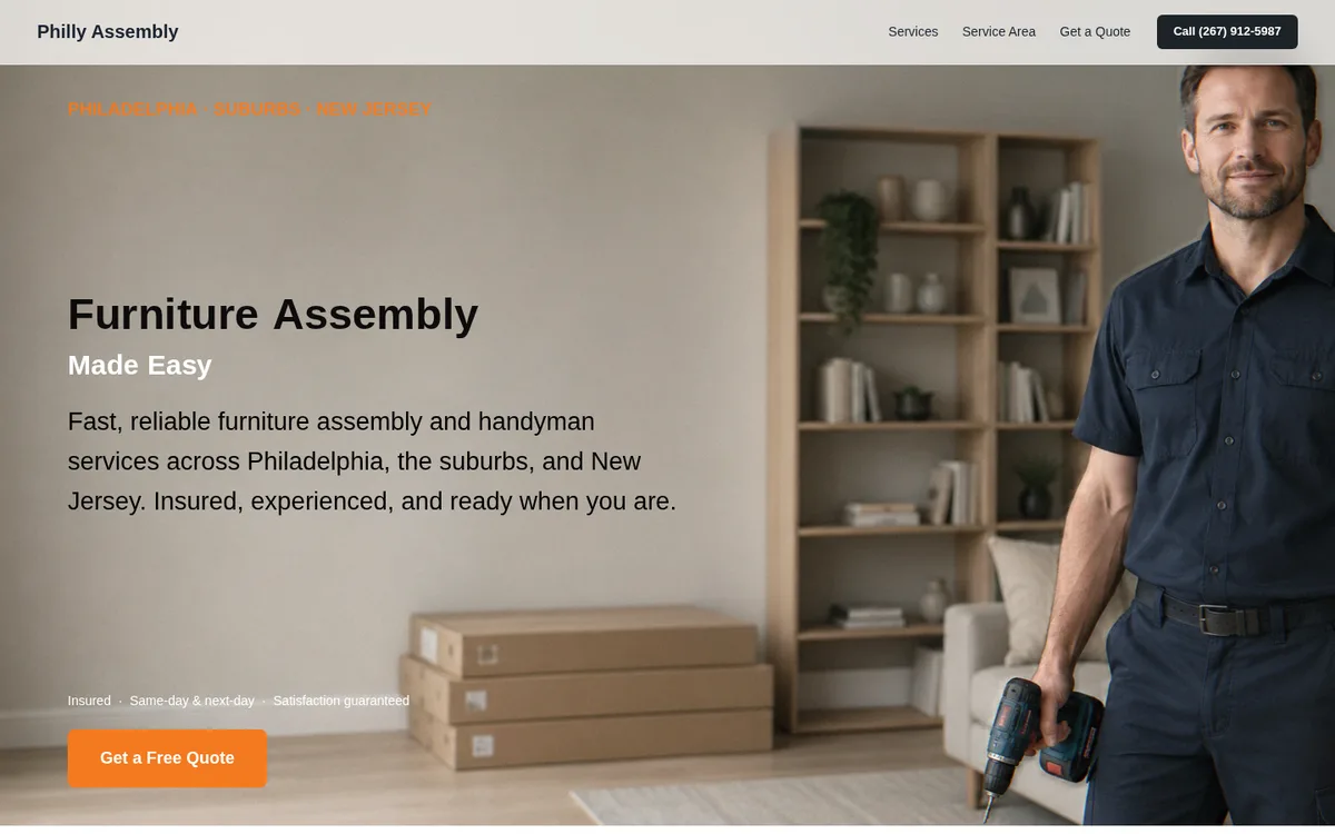 Philly Assembly website, built on Instinctor